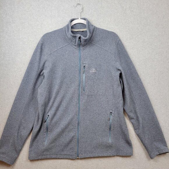 LL Bean Fleece Mens Large Polartec Full Zip Tapered Sweatshirt Cozy Pockets - Picture 1 of 12